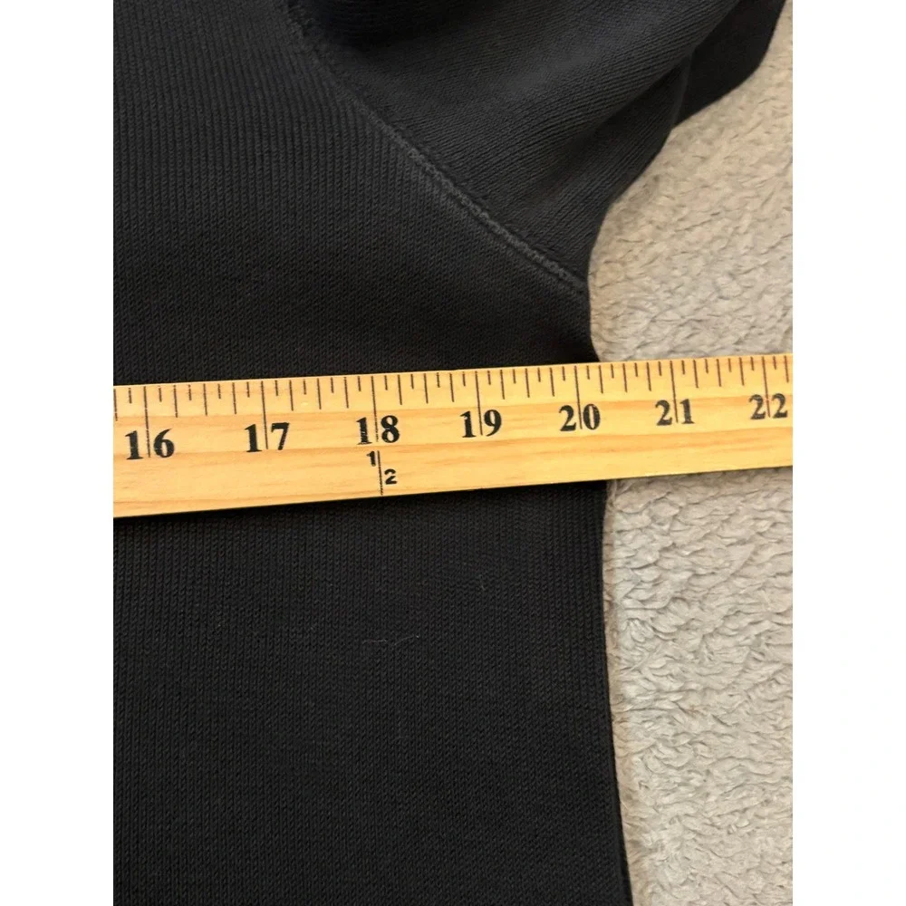 Banana Republic Mens Black 100% Cotton Quarter Zip Pullover Sweater Size M
